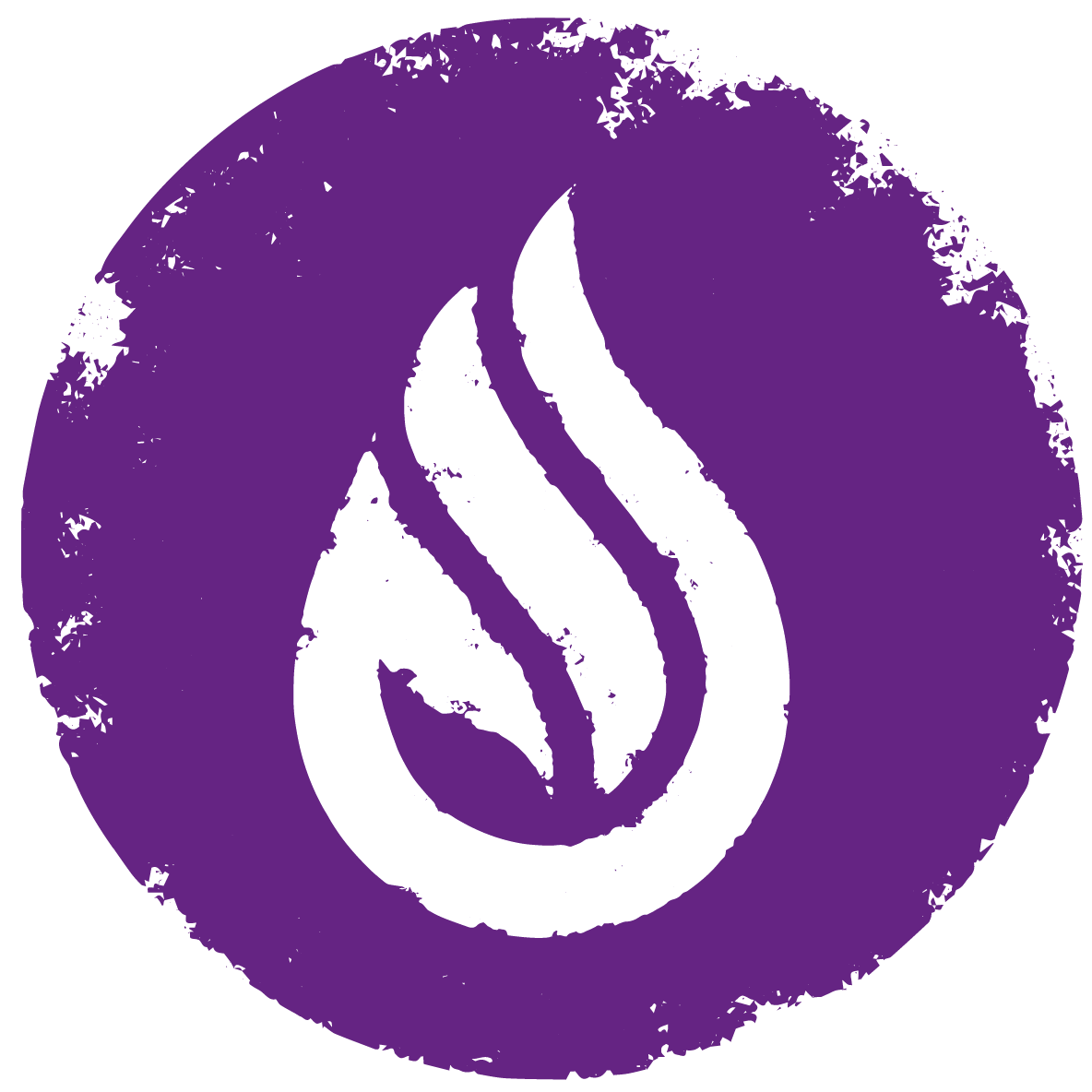 Eine Flamme in Form eines Tropfens